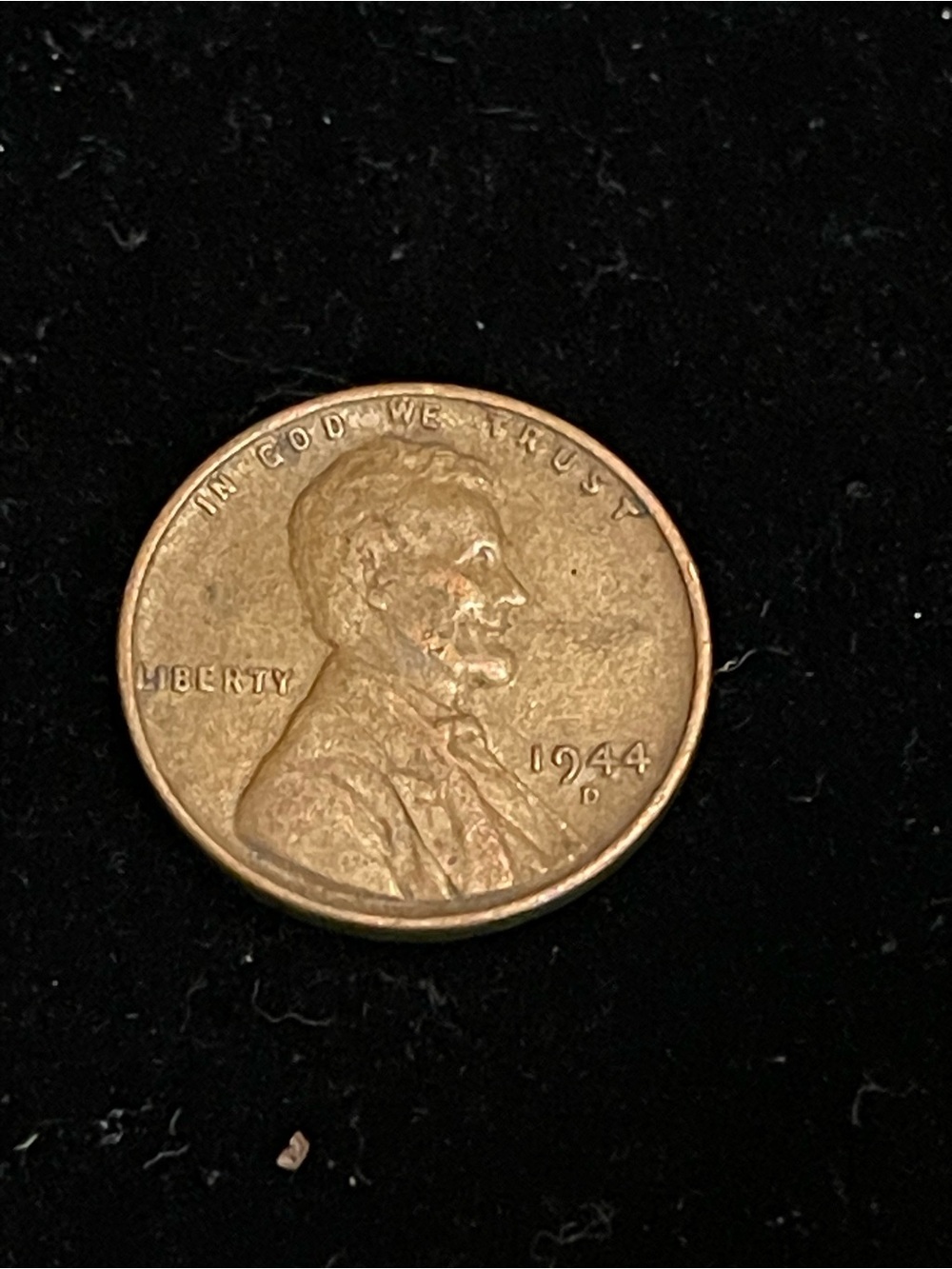 1944-D Lincoln Wheat Cent Copper Coin